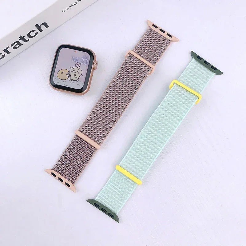 Breathable Nylon Elastic Strap for Apple Watch