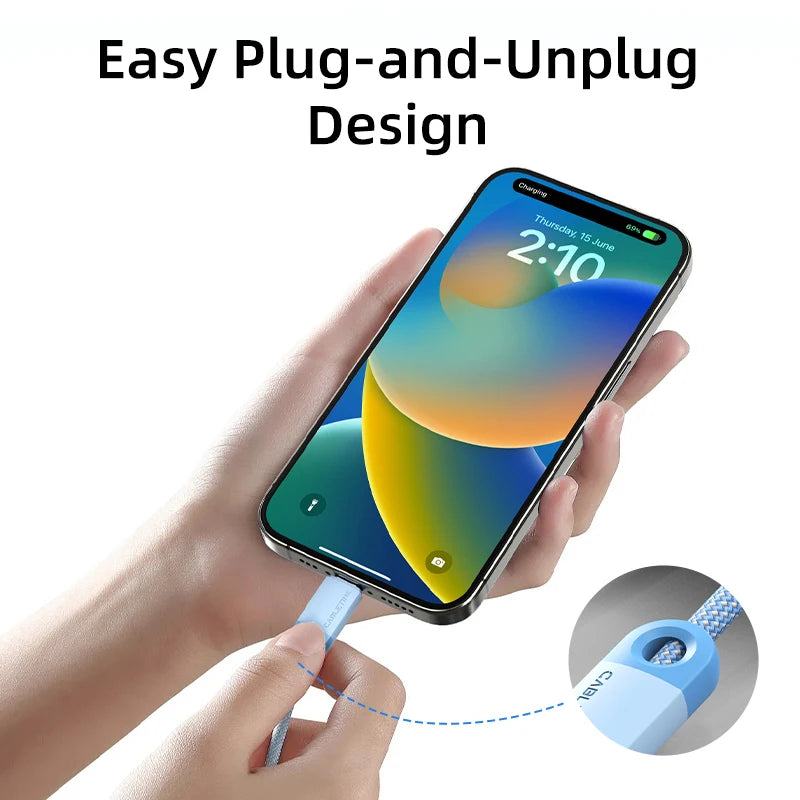 CABLETIME 6A USB-A to USB-C Fast Charge Cable