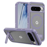 Military-Grade Protective Magnetic Case with Foldable Stand for Google Pixel 9 Series