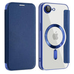 Protective Flip Magnetic Leather Case for iPhone 16e