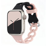 Breathable Perforated Silicone Band with Pin Buckle for Apple Watch