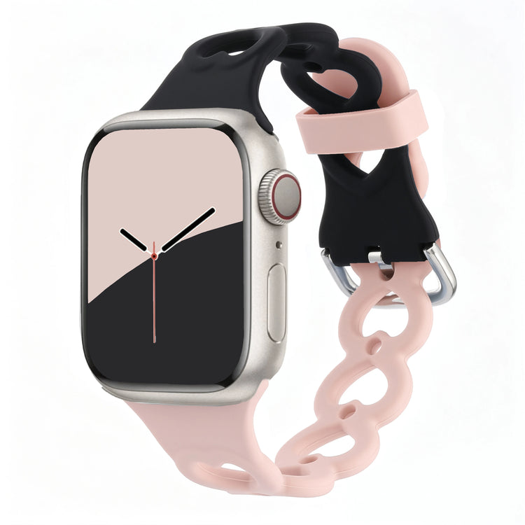 Breathable Perforated Silicone Band with Pin Buckle for Apple Watch