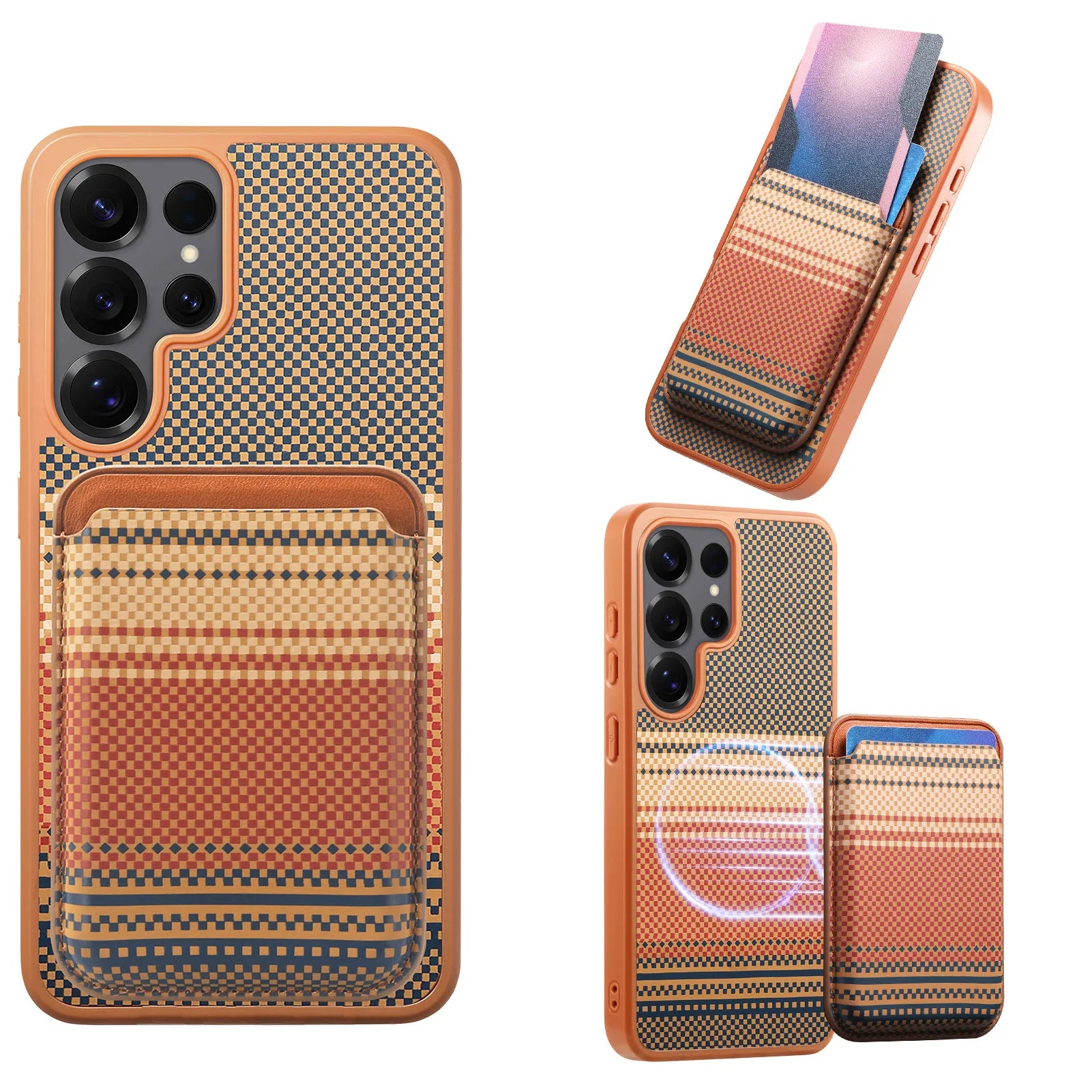 Magnetic Gradient Case with Detachable Wallet for Samsung Galaxy S26 Series