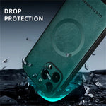 Luxury Leather MagSafe Case for iPhone 16 Series