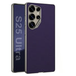 Shockproof Hard Shell Leather Case for Samsung Galaxy S25 Ultra