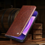 Business Leather Flip Phone Case With Card Slots for Xiaomi 17 Series
