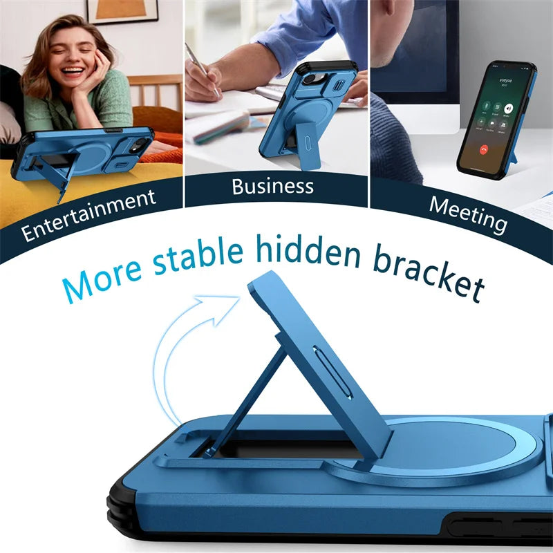 Armor MagSafe Case with Foldable Stand for iPhone 17e