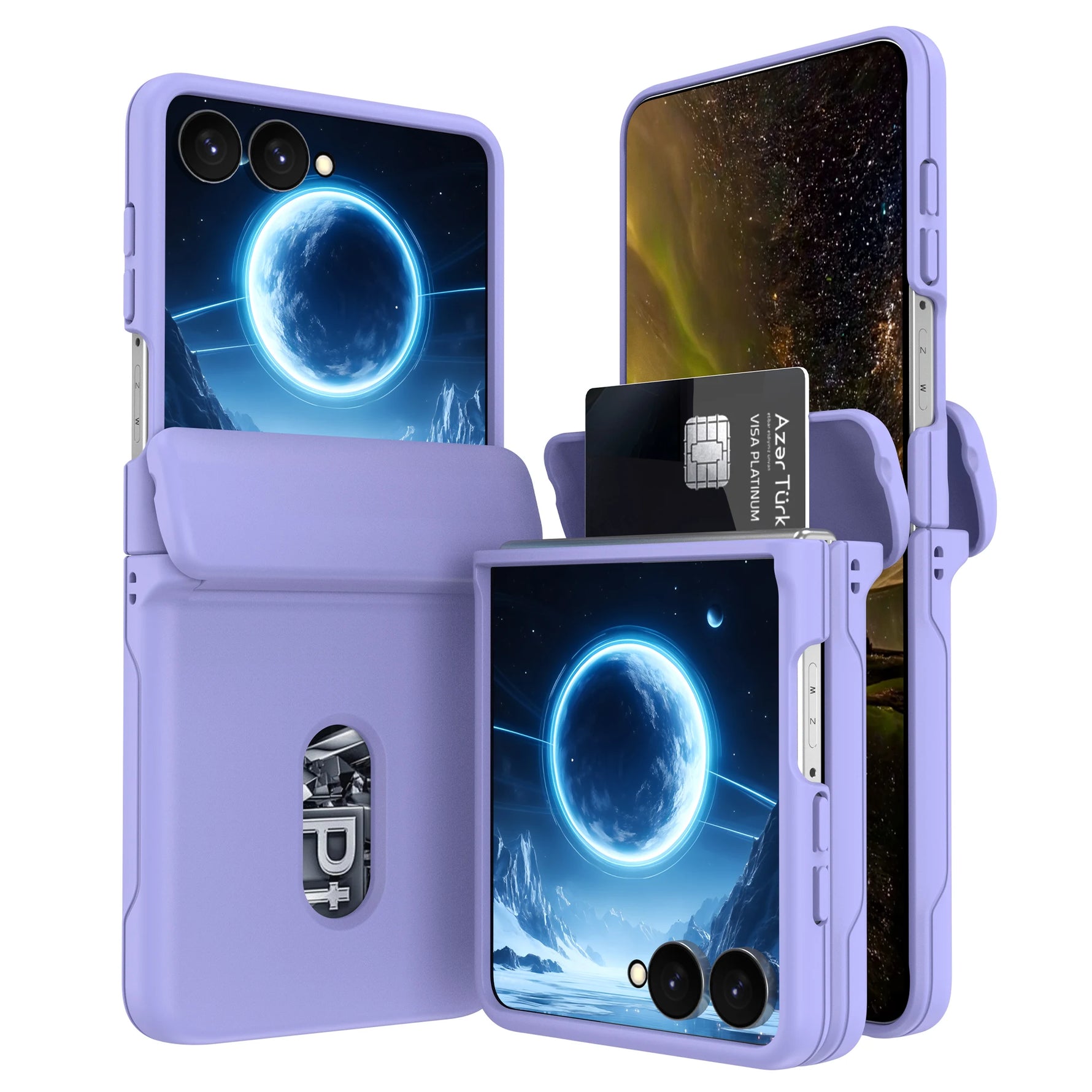 Premium Hinge Protection Wallet Case for Samsung Galaxy Z Flip 8