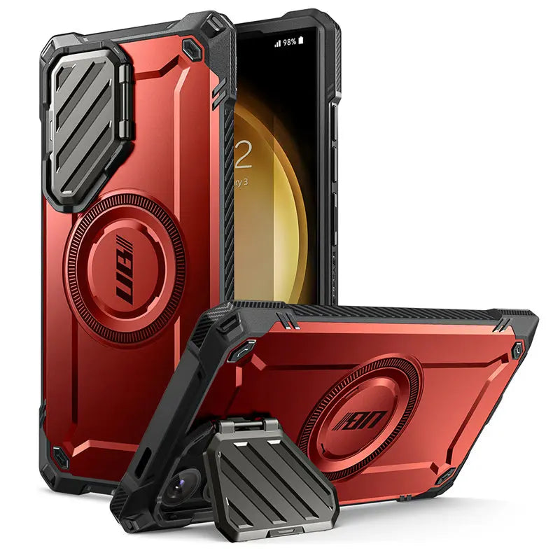 Full Body Rugged Case with Camera Cove for Samsung Galaxy S24 Ultra