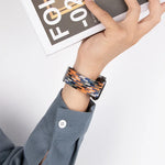 Magnetic Buckle Elastic Braided Strap for Apple Watch