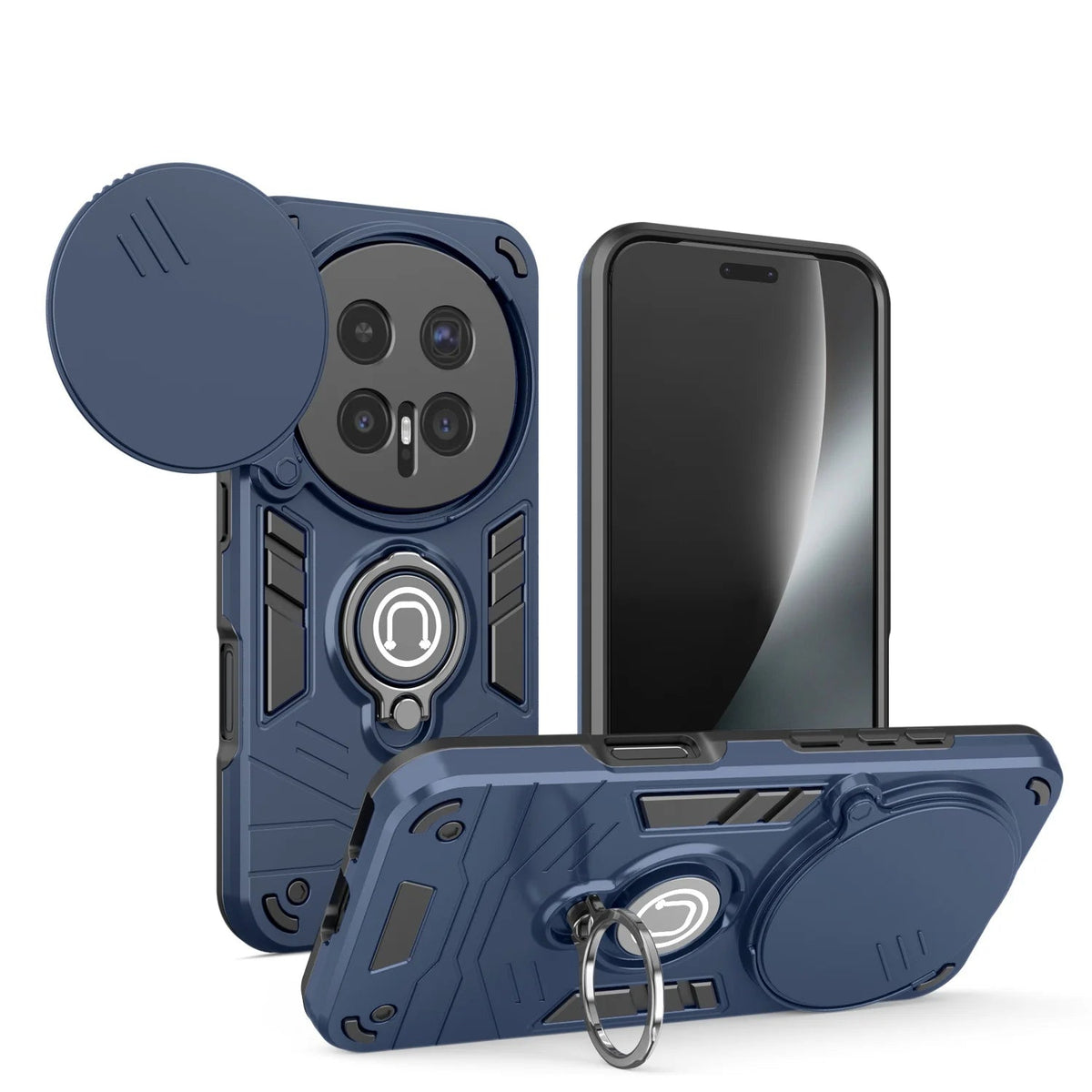 360° Rotating Metal Ring Holder Case with Kickstand for Honor Magic8 Series