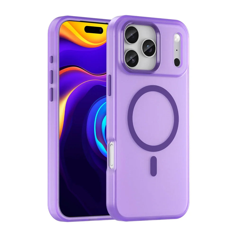 Luxury Shockproof Matte Bumper MagSafe Case for iPhone 17 Series