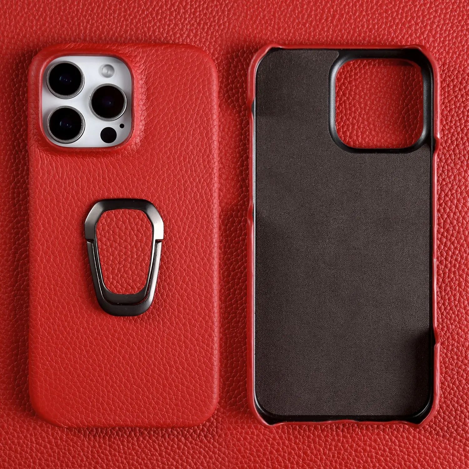 Genuine Leather Protective Case for iPhone 16 Series