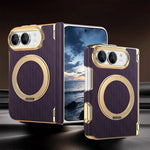 Shockproof MagSafe Case with 360° Rotating Ring Stand for iPhone Duo