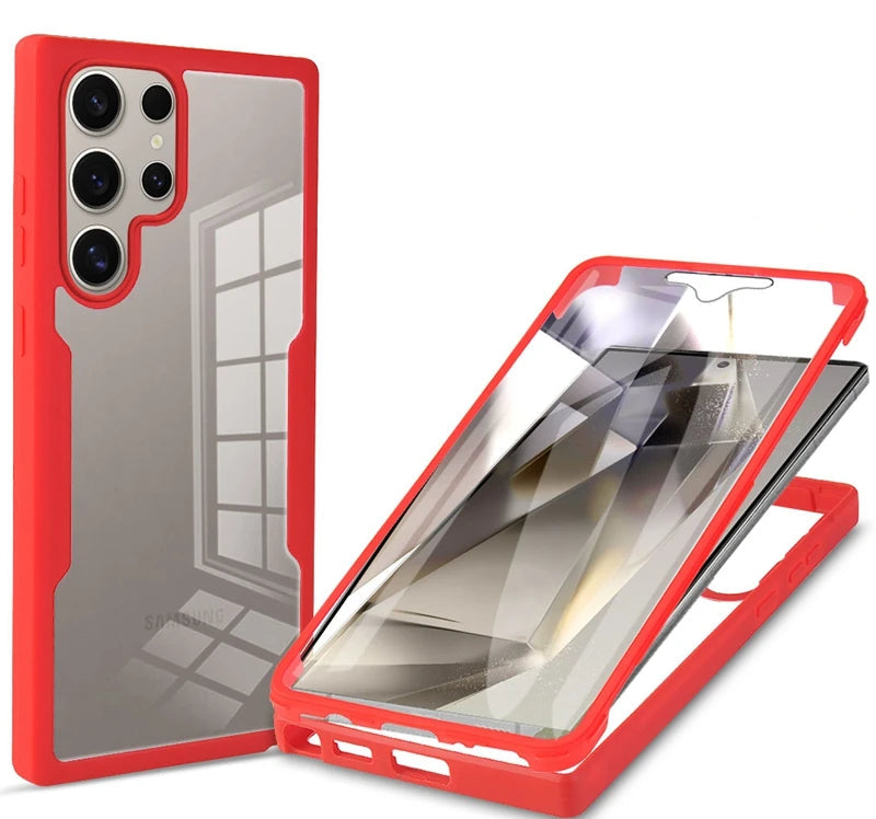 Clear Protective Case for Samsung Galaxy S25 Series with Camera & Screen Protection
