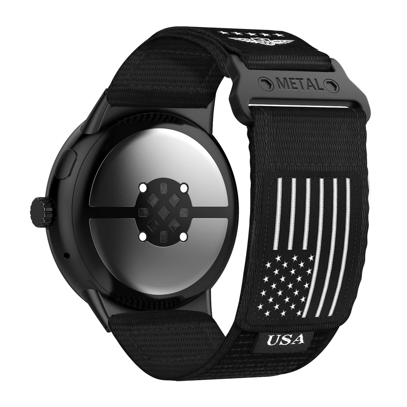 USA Flag-Themed Sporty Trail Loop Nylon Band for Google Pixel Watch 2