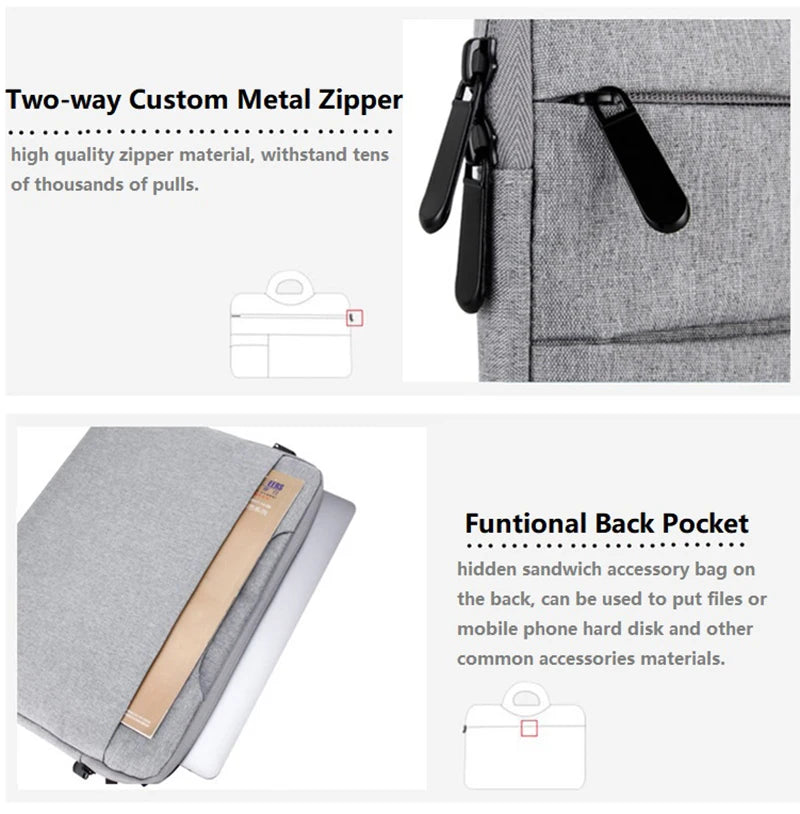 Water-Resistant Laptop Sleeve & Briefcase
