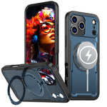 Shockproof MagSafe Case with Rotating Kickstand for iPhone 17 Series