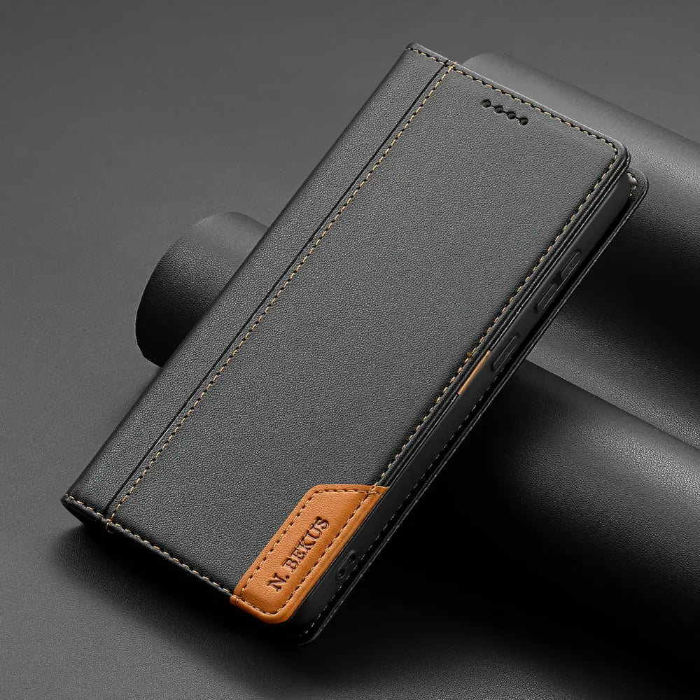 Luxury Leather Flip Wallet Case for Samsung Galaxy S26 Series