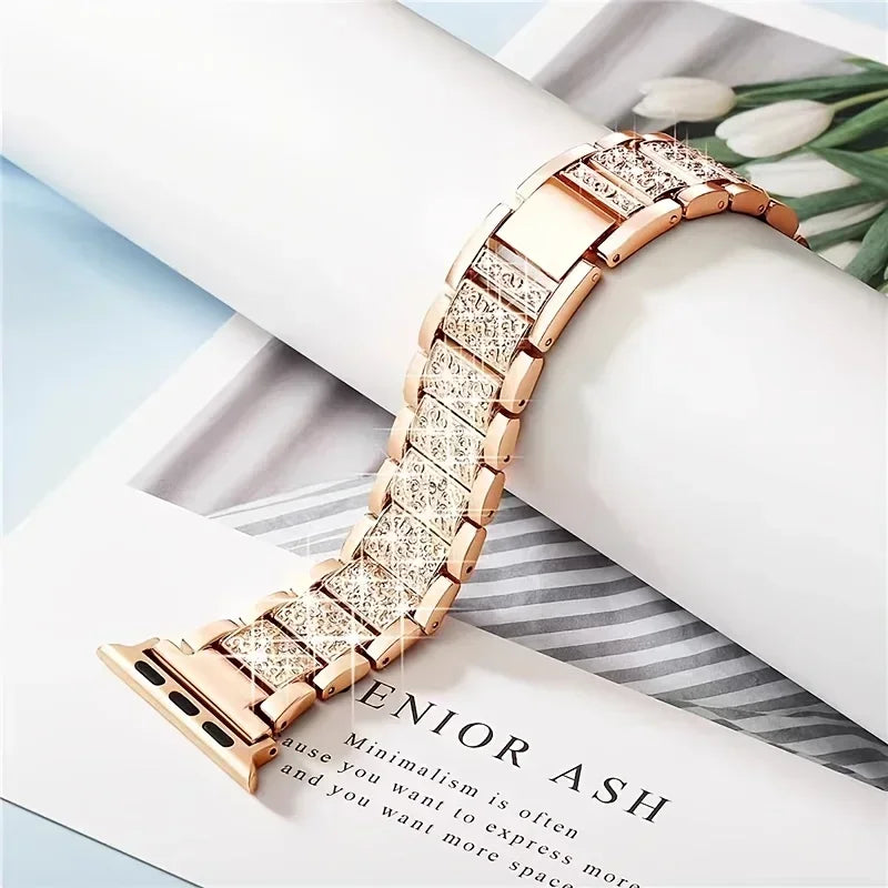 Luxury Diamond Bling Metal Bracelet for Apple Watch