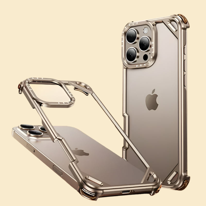 Ultra-Thin Aluminum Alloy Shockproof Metal Frameless Case for iPhone 16 Pro and iPhone 16 Pro Max