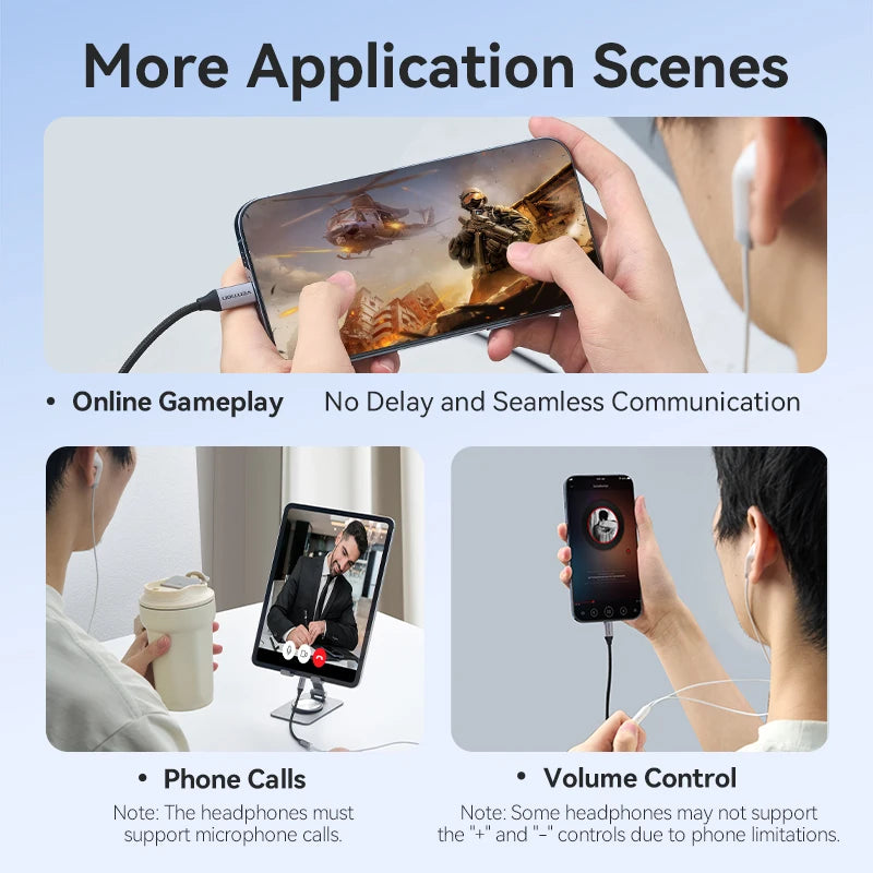 Vention Lightning to 3.5mm DAC Adapter