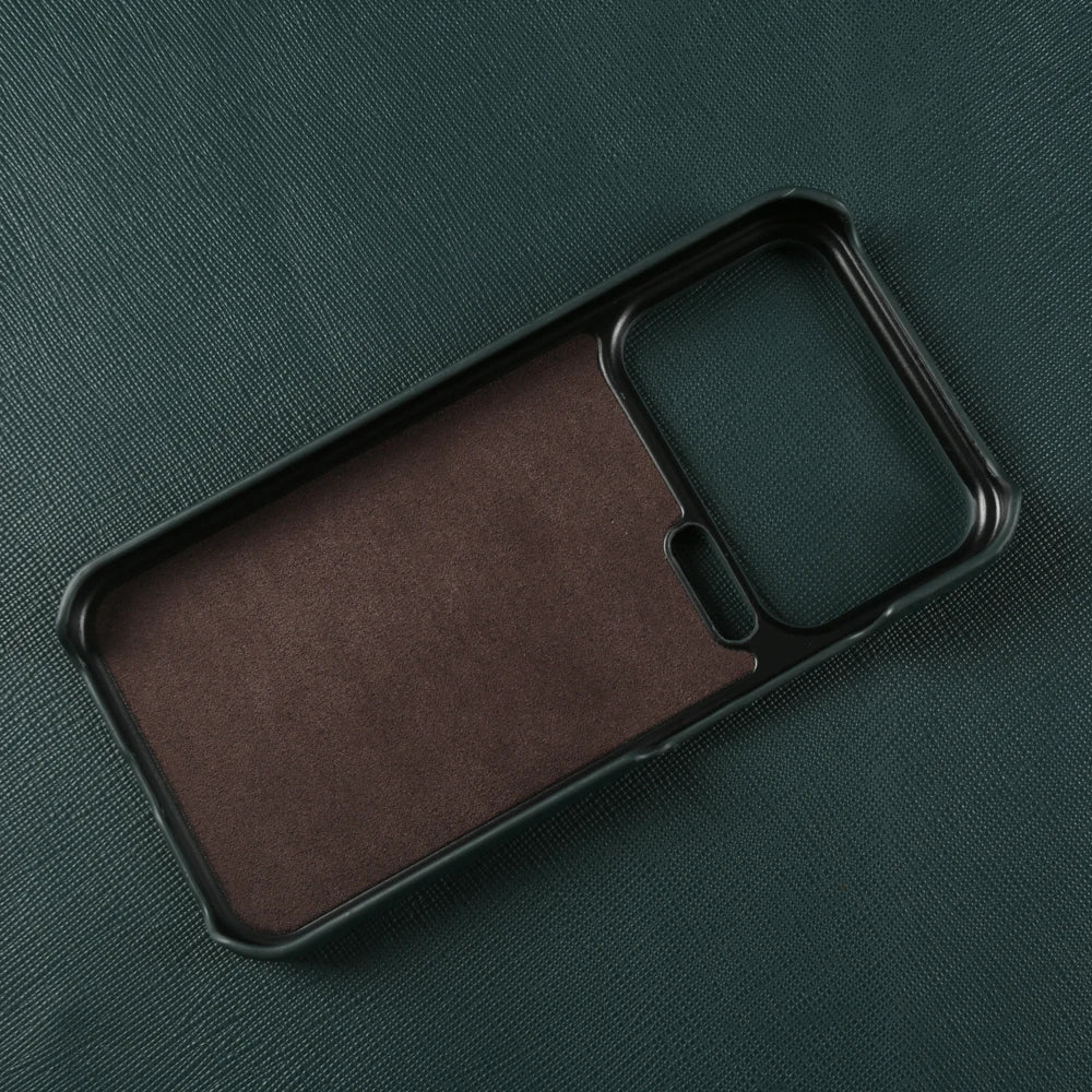 Genuine Leather Case with Raised Camera Protection for Xiaomi 18 Series