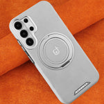 Luxury Business Magnetic Case with 360 Rotating Bracket for Samsung Galaxy S26 Series