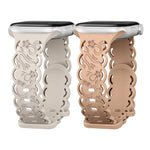 Women’s Breathable Floral Silicone Band for Apple Watch