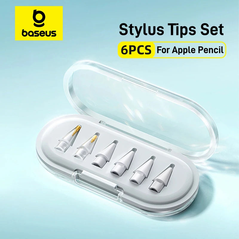 Baseus 6-Pack Pencil Nib Tips for Apple Pencil 1st & 2nd Gen