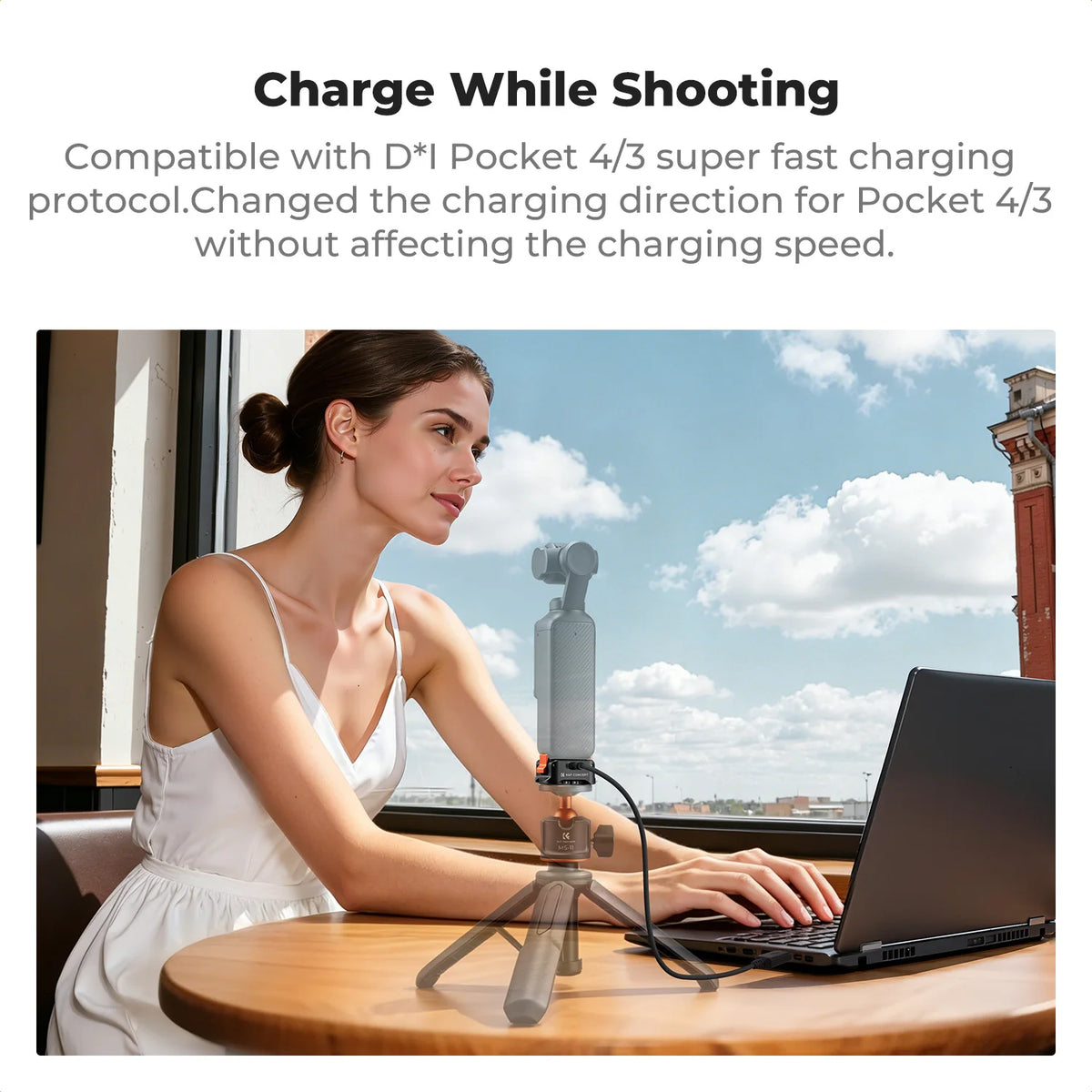 K&F Concept 360-Degree Rotatable DJI Osmo Pocket Charging Stand