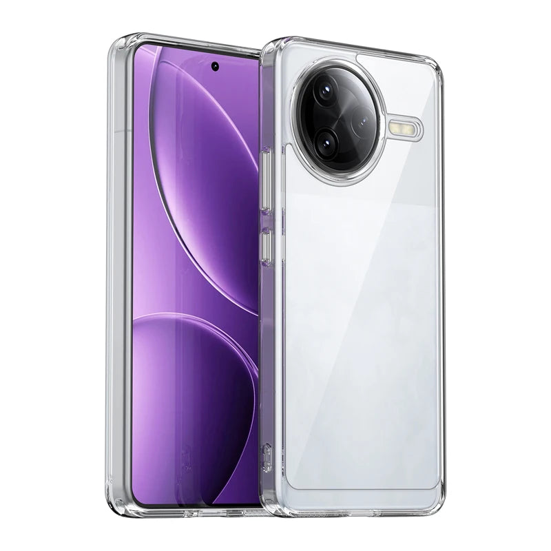 Clear Hard PC + Soft TPU Bumper Case for Xiaomi Redmi K80 Pro