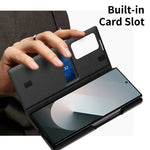 Samsung Galaxy Z Fold 5 Flip Leather Case with Window Card Holder