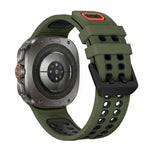 Breathable Perforated Silicone Watch Strap for Samsung Galaxy Watch Ultra 2