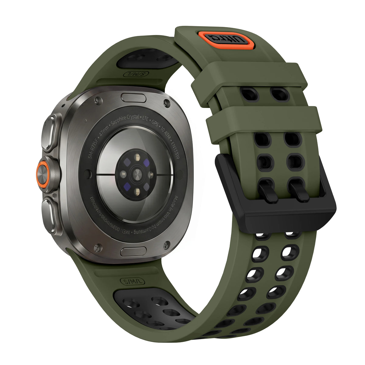 Breathable Perforated Silicone Watch Strap for Samsung Galaxy Watch Ultra 2