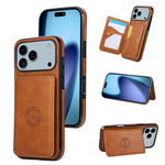 RFID Blocking Magnetic Leather Wallet Phone Case for iPhone 17 Series