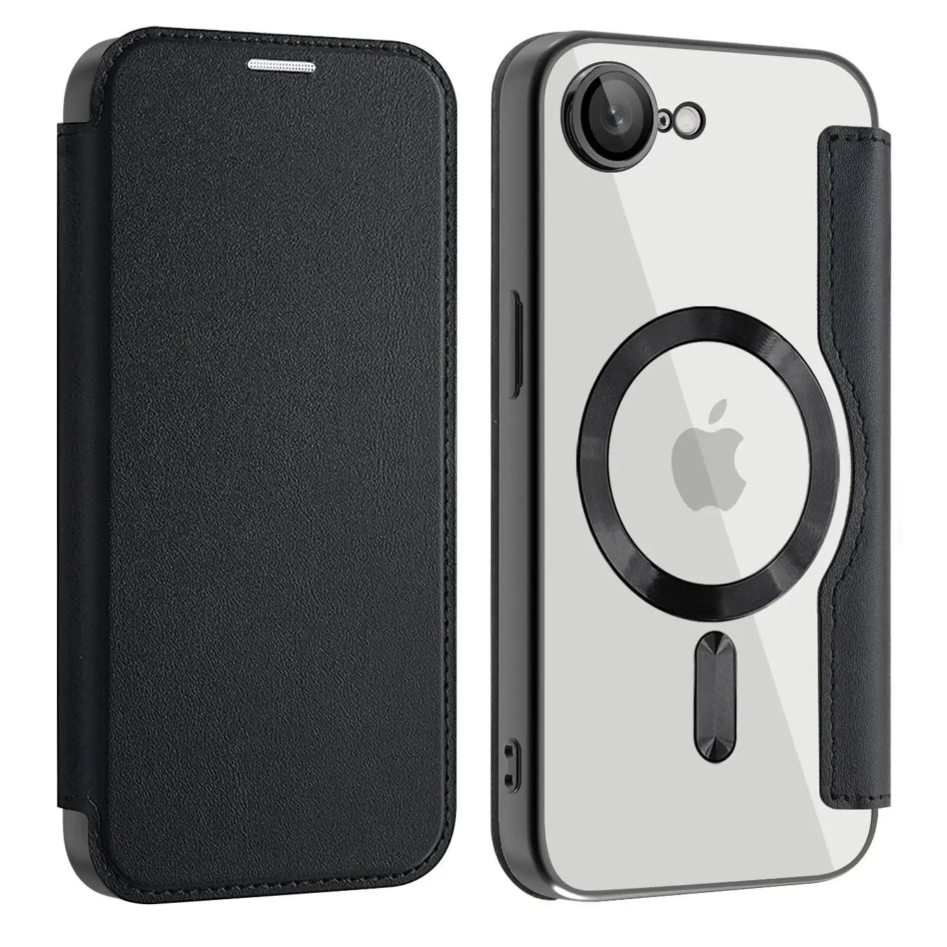 Protective Flip Magnetic Leather Case for iPhone 16e