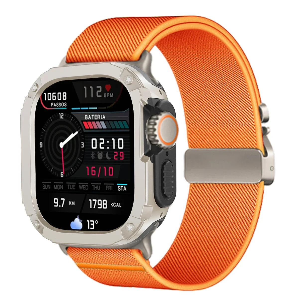 Protective Case and Nylon Sport Strap for Apple Watch