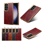 Premium Oil Wax Leather Case for Samsung Galaxy S26 Series