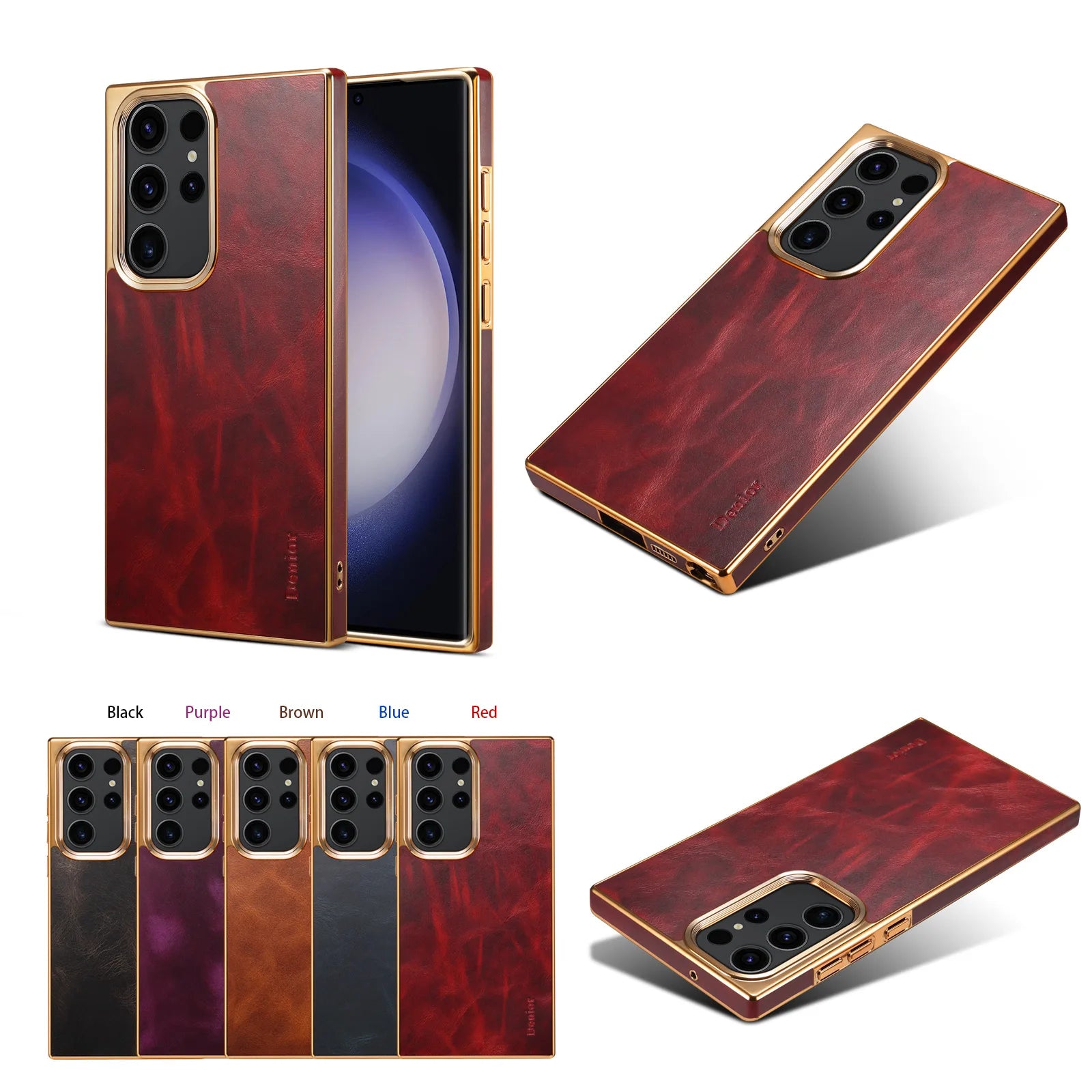 Premium Oil Wax Leather Case for Samsung Galaxy S26 Series