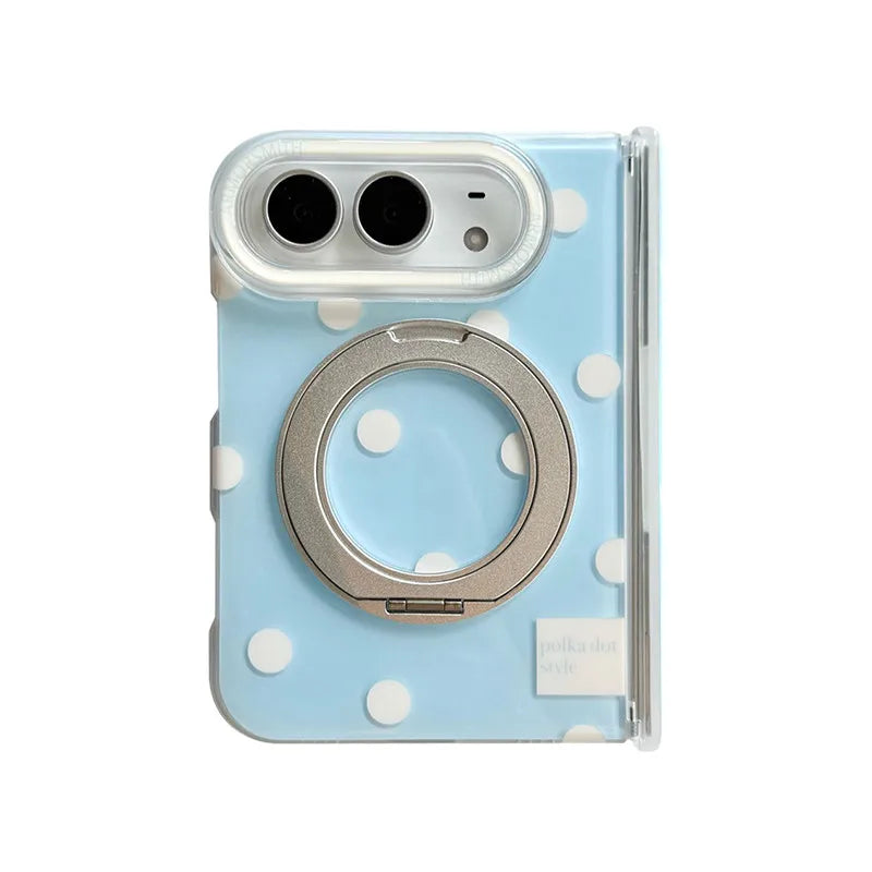 Shockproof MagSafe Case with 360° Rotatable Ring Stand for iPhone Duo