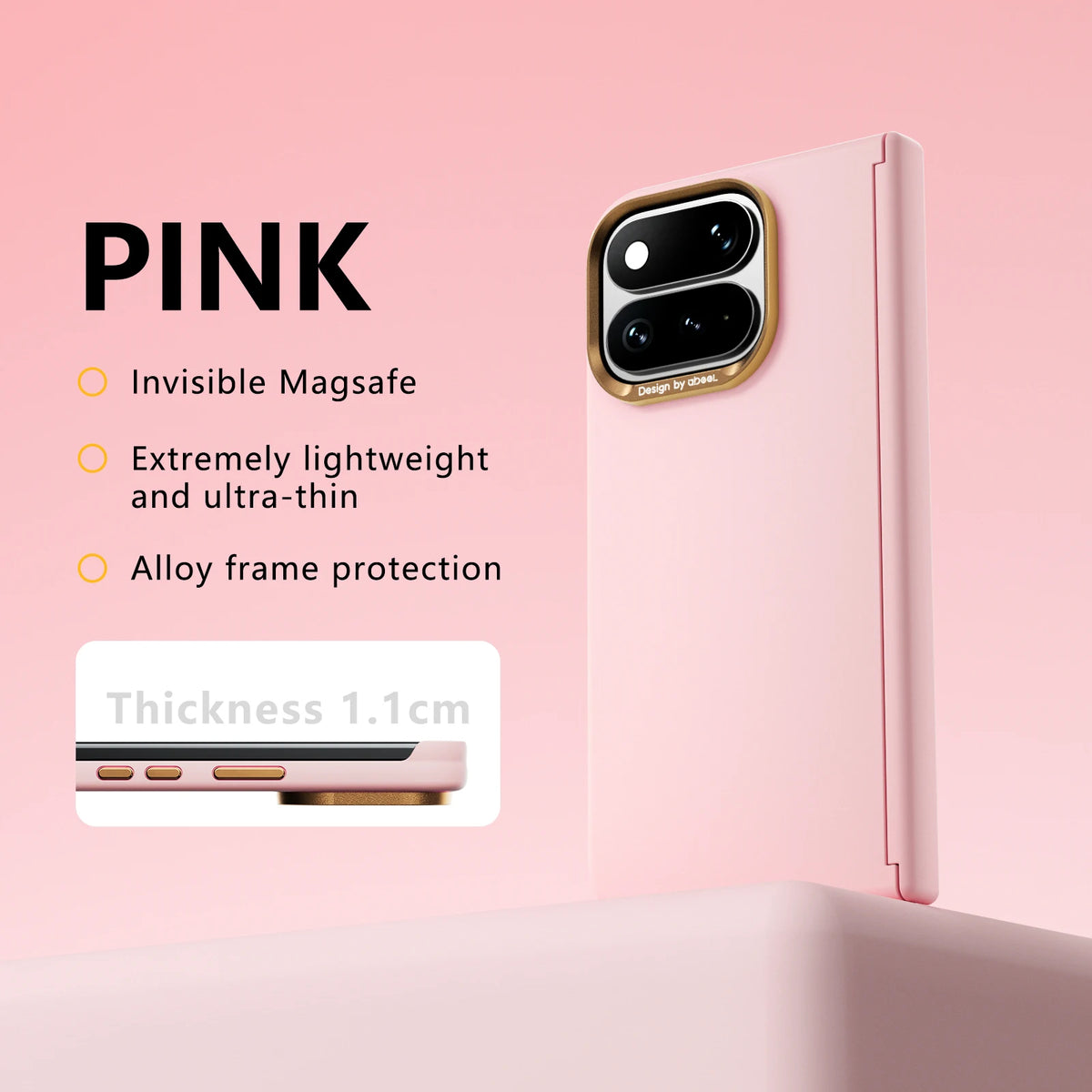 Ultra-Thin Alloy Frame Case with Hidden Magnetic Ring for Google Pixel 11 Pro Fold