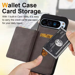 Google Pixel 9 Series Protective PU Leather Case with Card Slot