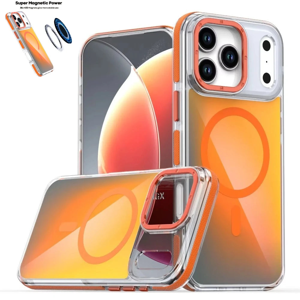 Luxury Protective MagSafe Case with Metal Lens Cover for iPhone 17 Series