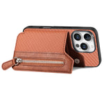 Protective Leather Zipper Wallet Case for iPhone 15 Series