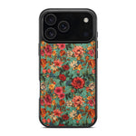 Luxury Flower Pattern Leather MagSafe Case for iPhone 17 Series