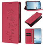 Embossed Cute Cat Flip Wallet Leather Case for iPhone 17 Series