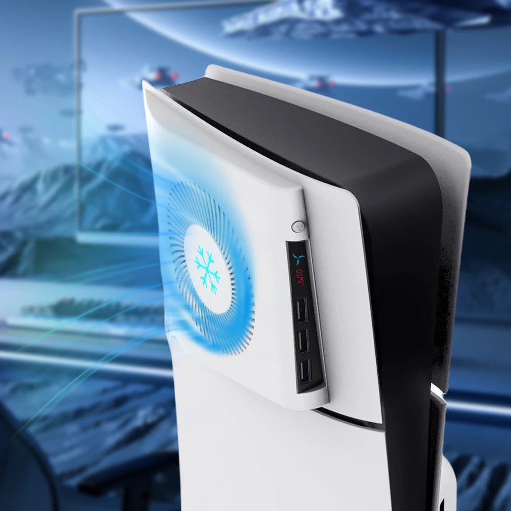Side-Mounted Console Cooler for PlayStation 5 Slim