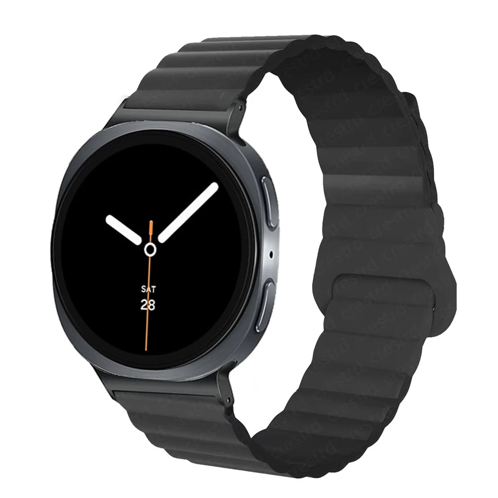 Adjustable Magnetic Silicone Bracelet for Samsung Galaxy Watch 8 & Galaxy Watch 8 Classic