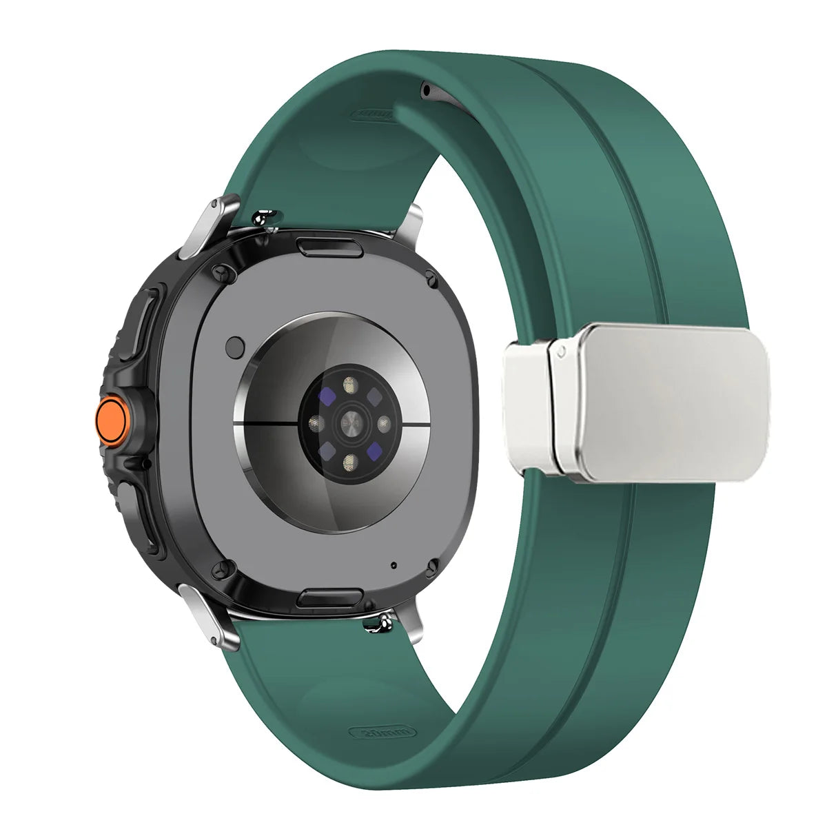 Silicone Magnetic Buckle Strap for Samsung Galaxy Watch 8 /  Galaxy Watch 8 Classic